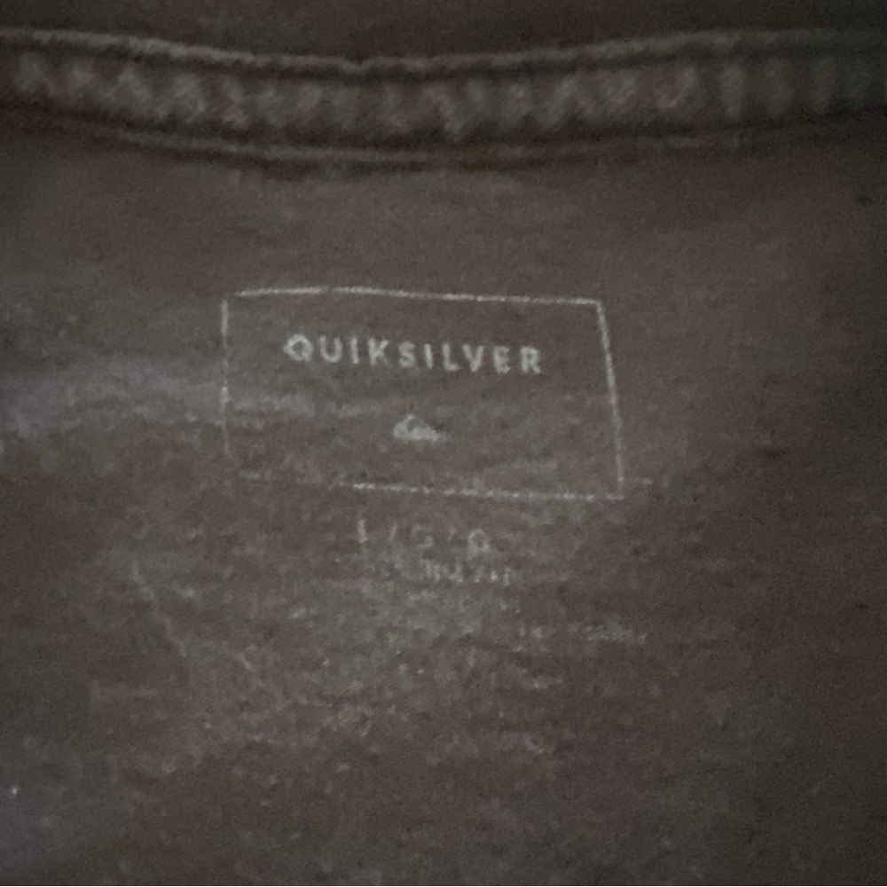 QUIKSILVER “All Down the Line” Black Surf Tee Shirt Men L Large - Picture 4 of 5